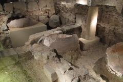 Room with dolia in the garum production facility in the MUHBA.