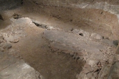 Room for chopping fish in the garum production facility in the MUHBA.