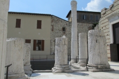 Reconstructed columns on the west portico of the Capitolium.