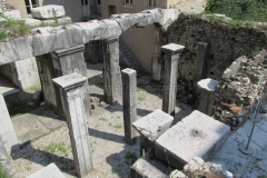 Portico area between the Capitolium and theater.