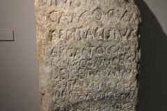 First century CE stele with Latin and Gallic inscription. From Vercelli. Museo di Santa Giulia.