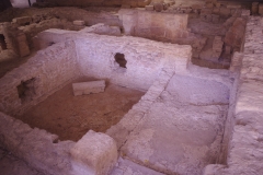 Frigidarium and caldarium of the bathing complex at the Area Archeologica di San Pietro degli Schiavoni.