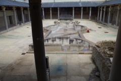 Fountain in the peristyle of the villa.