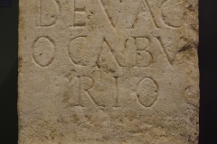 Votive stone dedicated to the Celtiberian god Vacocaburio. Dated to the 1st or 2nd century CE. From the city walls of Astora. Museo de León.