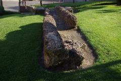 Channel from the aqueduct remains in Parque del Cid.