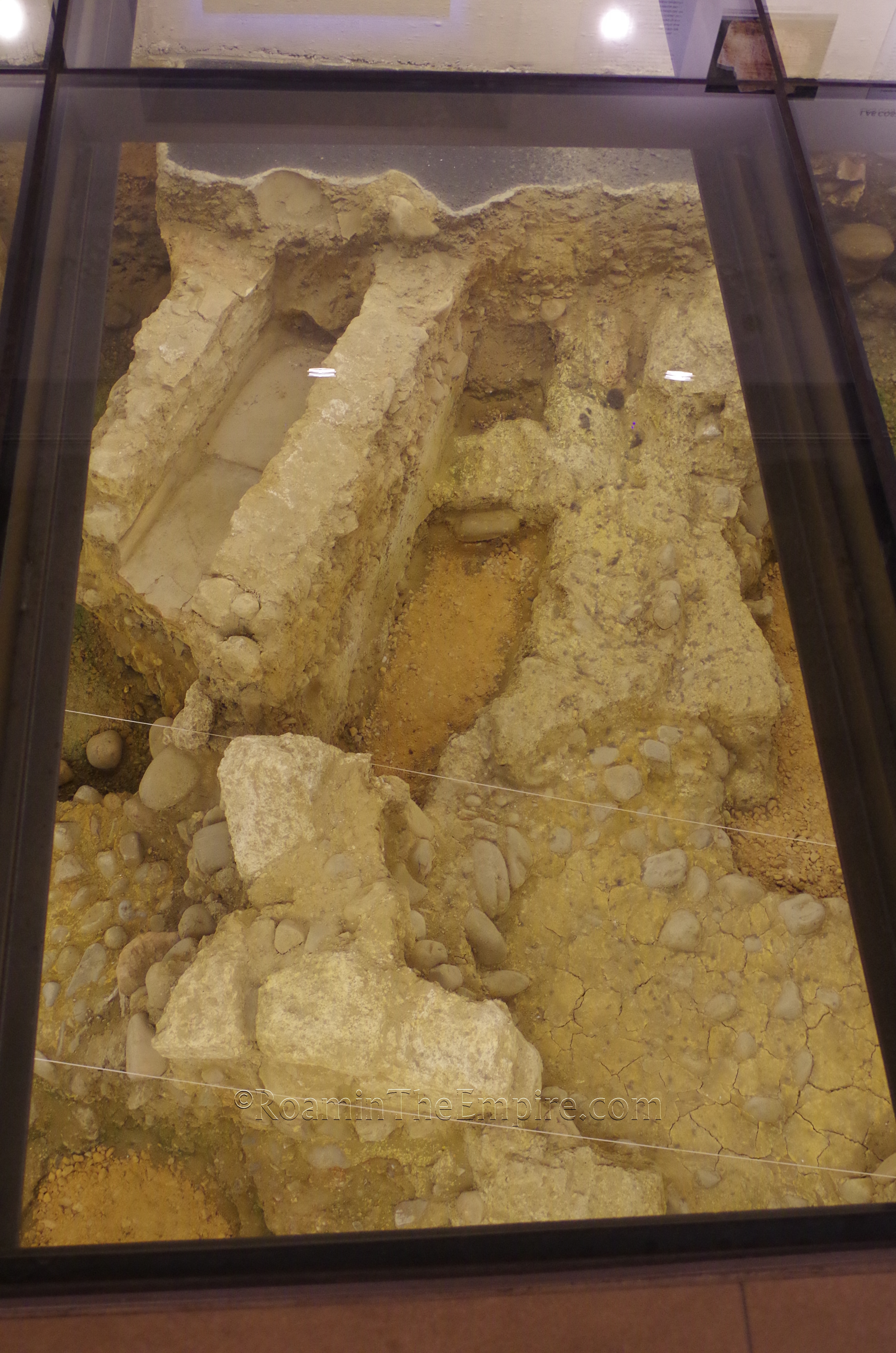 Excavated remains in the Centro de Interpretación del León Romano.