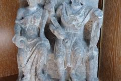 Relief depicting a pair of enthroned deities.  From Alise-Sainte-Reine. Musée Archéologique de Dijon.