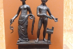 Bronze statuette depicting Apollo and the Gallic goddess Thirona. From Mâlain. Musée Archéologique de Dijon.