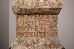 Altar dedicated to Mars Cicollius by Pudens, son of Pudentianus. From Dijon. Musée Archéologique de Dijon.