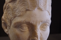 Female portrait, probably Faustina. From the 2nd century CE. Displayed at the Museo Civico.