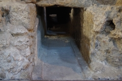 Water channel in the rotunda area of the Terme Romane della Rotonda.