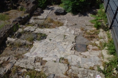 Marble flooring in the southern area of the Terme Romane della Rotonda.