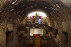 The 'prison' of Saint Agatha in the Chiesa di Sant’Agata al Carcere.