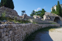 West side of the interior of the amphitheater.