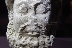 Head of Jupiter Ammon. Dated to the  2nd quarter of the 1st century CE. In the Musée Romain.