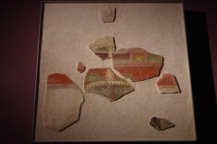 Wall painting fragments from the villa at Commugny. In the Musée Romain.