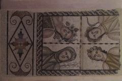 Panel of mosaic depicting the seasons from the Casa de Baco.