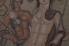 Detail of Bacchus from the Bacchus Mosaic.