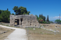 Fountain of Glauke and temple precinct of Temple C.