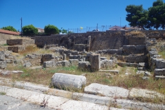 Baths on the west side of the Lechaion Road.