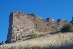 Section of ancient wall in the third ring of fortifications at Acrocorinth.
