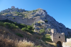 Section of ancient wall in the second  set of fortifications of Acrocorinth.