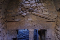 Detail of the archway of the Upper Peirene Fountain at Acrocorinth.