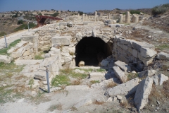 Entrance to an underground area of the Early Christian House.