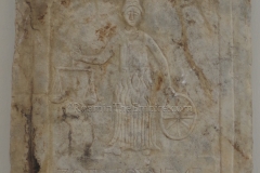 Votive relief depicting Nemesis. Dated to the 3rd-4th century CE. Archaeological Museum of Dion.