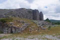 Eastern retaining wall of the theater.