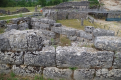 Scenae area of the theater following arena conversion.