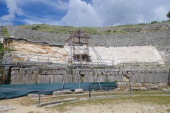 Reconstructed areas of the theater.