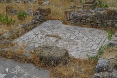 Detail of a cubiculum with mosaic flooring.