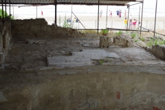 Detail of opus sectile flooring south of the frigidarium pool.