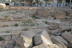 Frigidarium/apodyterium of the small baths of the Termas Romanas de Mura.