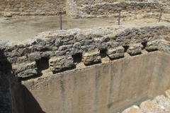 Water collection channels leading to the cistern of the small market.