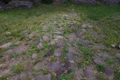 Road leading up to the Porte des Gaules.