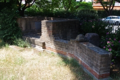 Funerary exedra along Rue Jean Carrara.