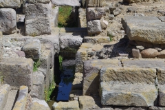 Drainage channel leading from the 1st century CE nymphaeum.