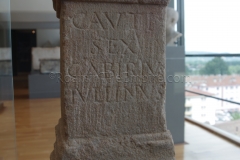 Altar dedicated to Cautes by Sextus Cabirius Jullinus. Found in Valence and displayed in the Musée de Valence.