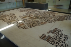 Orpheus mosaic from the Villa des Mingauds and displayed in the Musée de Valence.