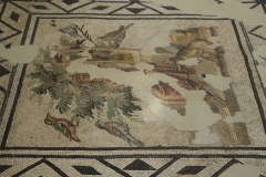 Detail of the central pantal of the Orpheus mosaic.