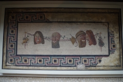 Mosaic of theater masks, from Pompeii. Musée d'Art et d'Histoire.