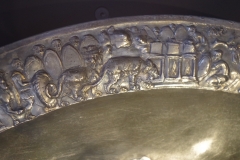 Detail of figures on the rim of the large silver charioteer dish. Musée d'Art et d'Histoire.