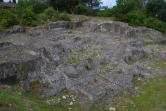 Fourth-fifth century CE quarry outside the visitor's center.