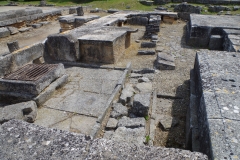Foundations of the Hellenistic building below the monumental platform.