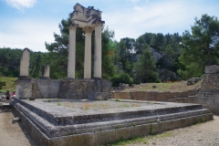 Rear of the south temple of the Gemini Temples.
