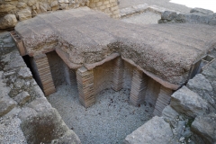 Hypocaust system of the bathing complex at the Hotel de Sade.