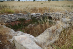 Cistern to the south of the covered houses.