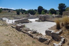 Roman baths from the northeast.